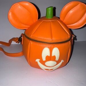 Orange Pumpkin Mickey Mouse Bag